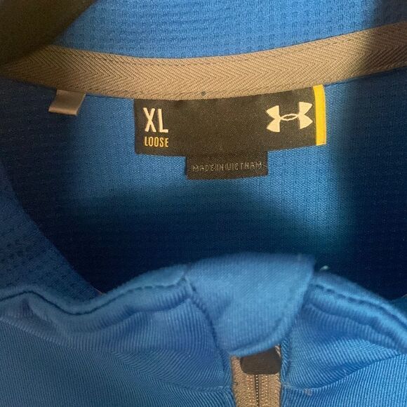 Under Armour Blue XL Half Zip Pullover - Picture 7 of 9
